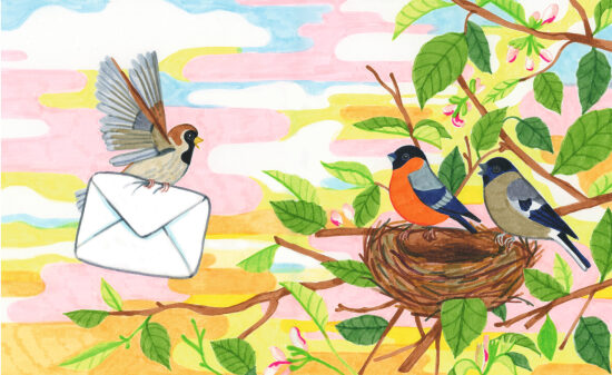 Le moineau et les bouvreuils - Les messagers